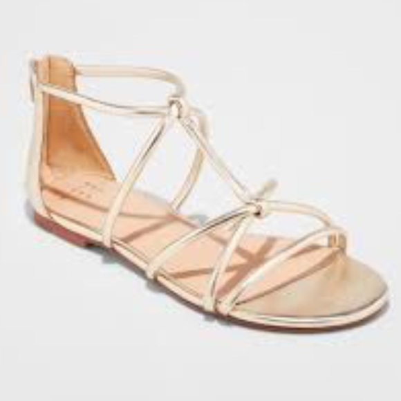 a new day Shoes - Gold Gladiator Sandals